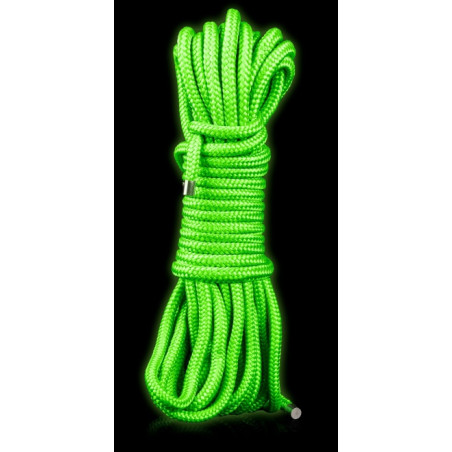 Corde de bondage phosphorescente GLOW ROPE 10M