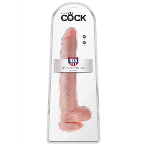 Gode XL King Cock 30 cm et 6cm de large couleur Chair