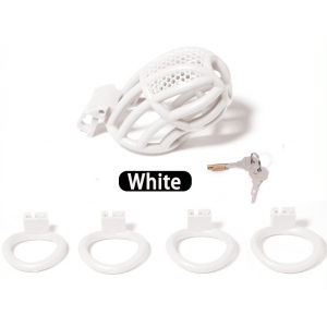 Cage de chasteté NETIA Blanche M 7.5 x 3.1cm