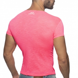 T-shirt THIN FLAME Rose fluo 2