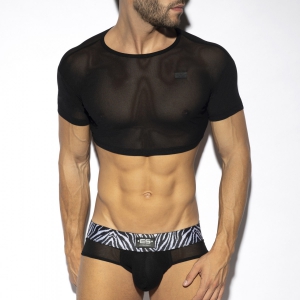 Crop Top  NET Noir