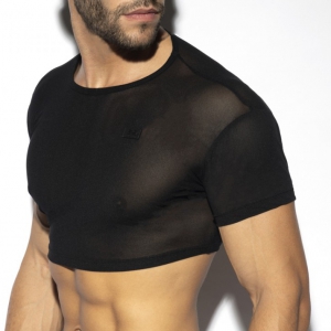 Crop Top  NET Noir