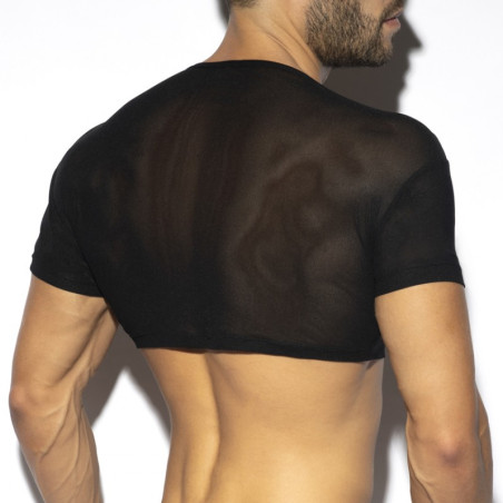 Crop Top  NET Noir
