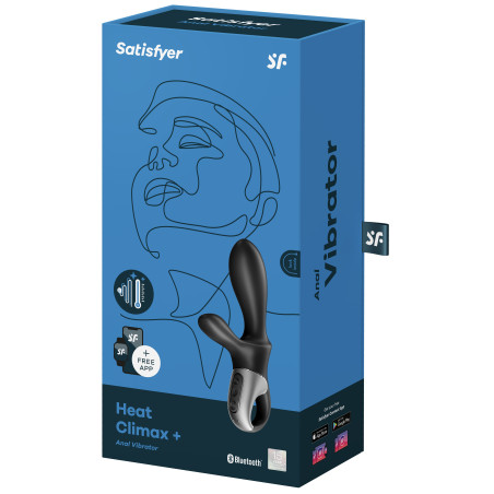 Stimulateur de prostate connecté HEAT CLIMAX + Satisfyer 11 x 3.5cm
