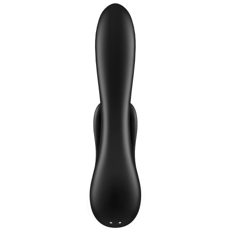 Vibro Rabbit connecté DOUBLE FLEX Satisfyer 20cm Noir