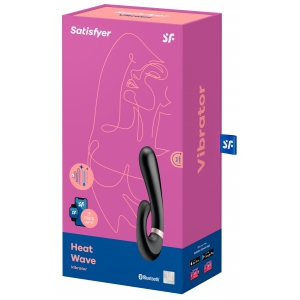 Stimulateur Point G connecté HEAT WAVE Satisfyer 14 x 3.5cm Noir