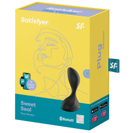 Plug vibrant connecté SWEET SEAL Satisfyer 7 x 3.2cm