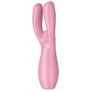 Stimulateur de clitoris THREESOME 3 Satisfyer 14cm Rose