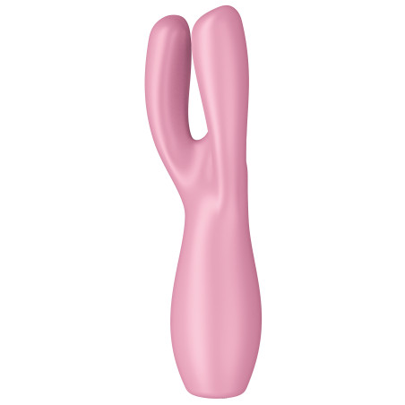 Stimulateur de clitoris THREESOME 3 Satisfyer 14cm Rose