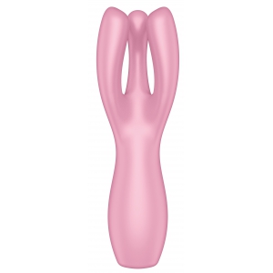 Stimulateur de clitoris THREESOME 3 Satisfyer 14cm Rose