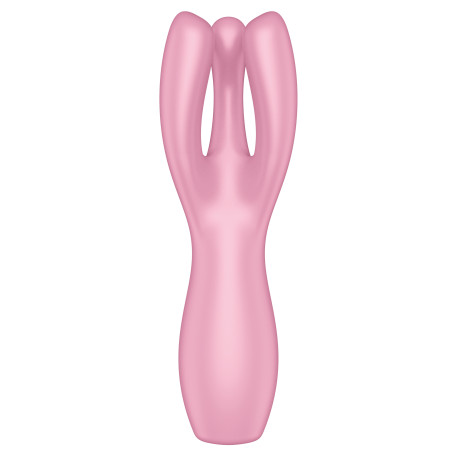 Stimulateur de clitoris THREESOME 3 Satisfyer 14cm Rose