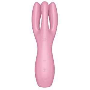 Stimulateur de clitoris THREESOME 3 Satisfyer 14cm Rose