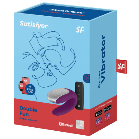 Double stimulateur connecté DOUBLE FUN Satisfyer Violet