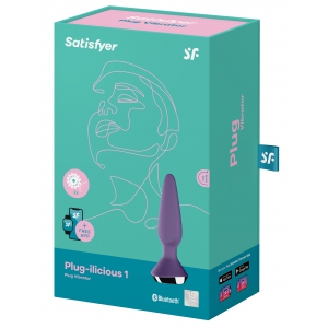 Plug Anal Vibrant connecté ILICIOUS 1 Satisfyer 10 x 3cm Violet