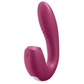 Stimulateur de clitoris connecté SUNRAY Satisfyer Framboise 2
