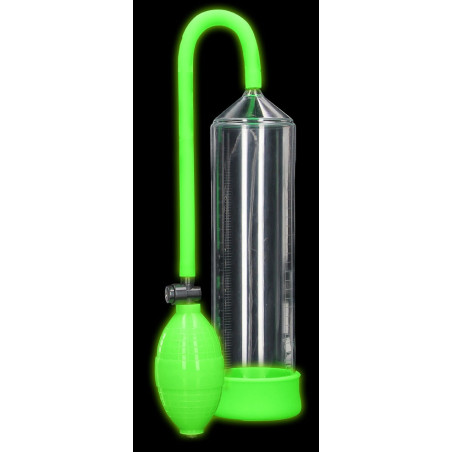 Pompe à pénis phosphorescente GLOW PUMP 20 x 5.5cm