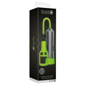 Pompe à pénis phosphorescente GLOW COMFORT 20 x 5.5cm 2