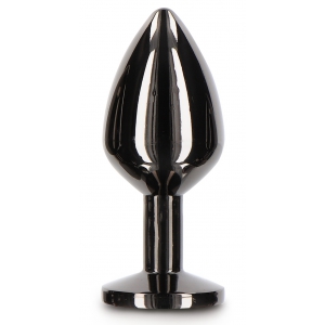 Plug bijou anal DIAMOND JEWEL M 7 x 3.3cm Noir