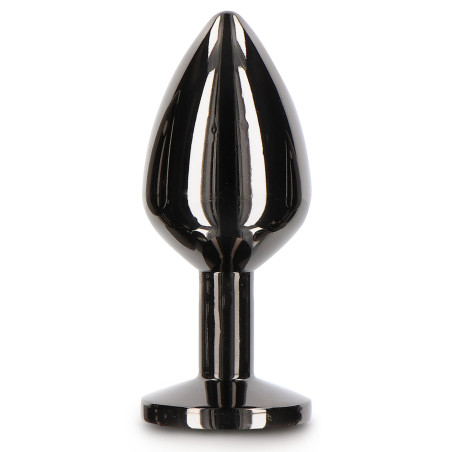 Plug bijou anal DIAMOND JEWEL M 7 x 3.3cm Noir