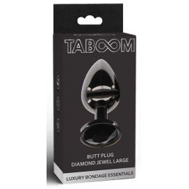 Plug Bijou Anal DIAMOND JEWEL L 8 x 4cm Noir 2