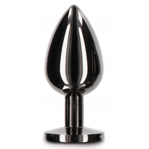 Plug Bijou Anal DIAMOND JEWEL L 8 x 4cm Noir