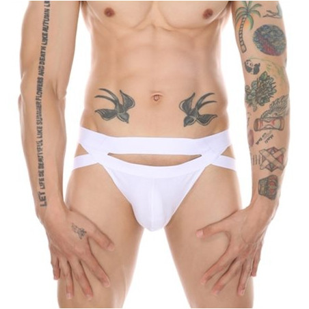 Jockstrap MARIO Blanc