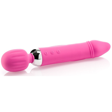Vibro Wand DOUBLE FUN 17.5 x 4.5cm Rose 