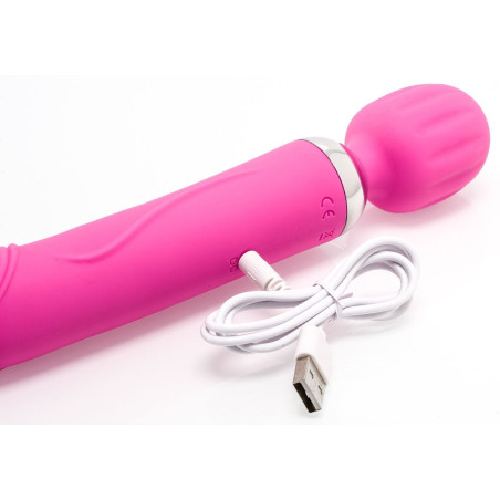 Vibro Wand DOUBLE FUN 17.5 x 4.5cm Rose 