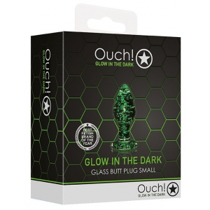 Plug en verre Phosphorescent BUTT GLOW S 6 x 2.7cm