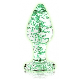 Plug en verre phosphorescent BUTT GLOW M 7 x 3.2cm 2