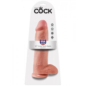 Gode King Cock XXL de 27cm avec couleur chair