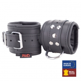Menottes en cuir Rembourrées pour Poignets Noir 2