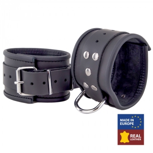 Menottes en cuir pour Chevilles Noir
