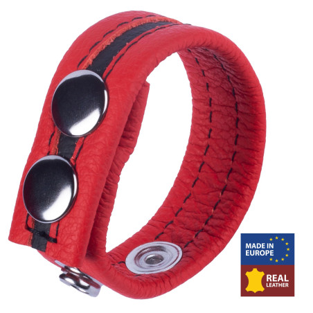 Cockring en cuir TIPPY Rouge