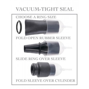 Pompe de gland de 8cm Noir