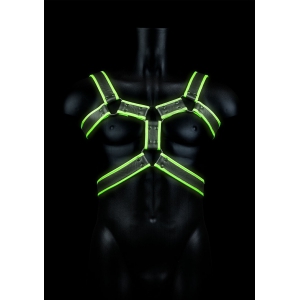 Harnais phosphorescent GLOW BODY Noir