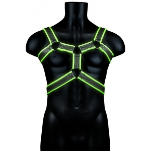 Harnais phosphorescent GLOW BODY Noir