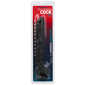 Long gode XXL Dick Rambone 34 cm Noir