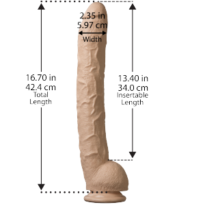 Long gode XXL Dick Rambone 34cm Doc Jonhson Chair