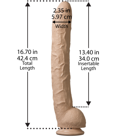 Long gode XXL Dick Rambone 34cm Doc Jonhson Chair