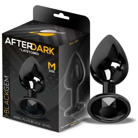 Plug Bijou AFTERDARK M 7 x 3.3cm Noir