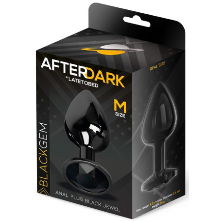 Plug Bijou AFTERDARK M 7 x 3.3cm Noir