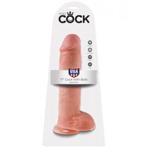 Gode XL King Cock 24cm en couleur chair