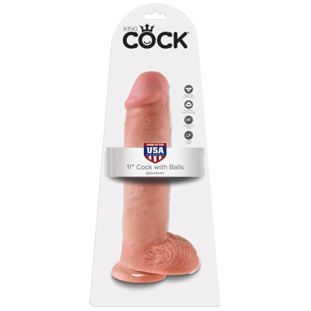 Gode XL King Cock 24cm en couleur chair