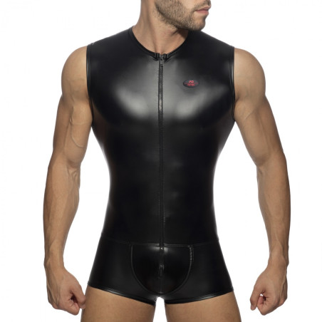 Body Débardeur FRONT ZIP RUB Noir