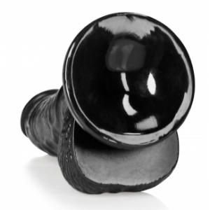 Gode BALLS CURVED RealRock 12.5 x 3.6cm Noir