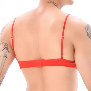 Soutien-Gorge LACE BORDER Rouge-Noir