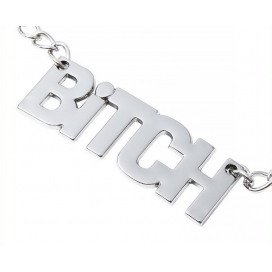 Pince-tétons avec plaque BITCH 40cm 2