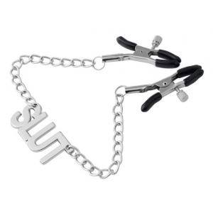 Pince-Tétons avec plaque SLUT 38cm
