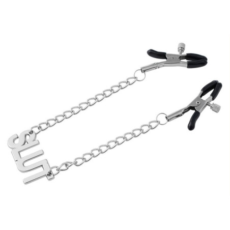 Pince-Tétons avec plaque SLUT 38cm